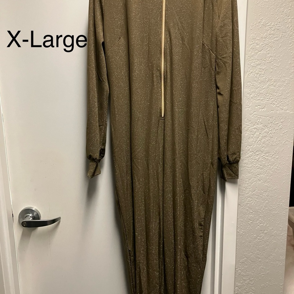 Savage Fenty Gold Long Sleeve Romper - X-Large